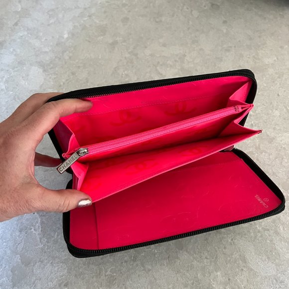 Chanel Black Quilted Calfskin Cambon Ligne Zip Around Organizer Wallet - Picture 7 of 10